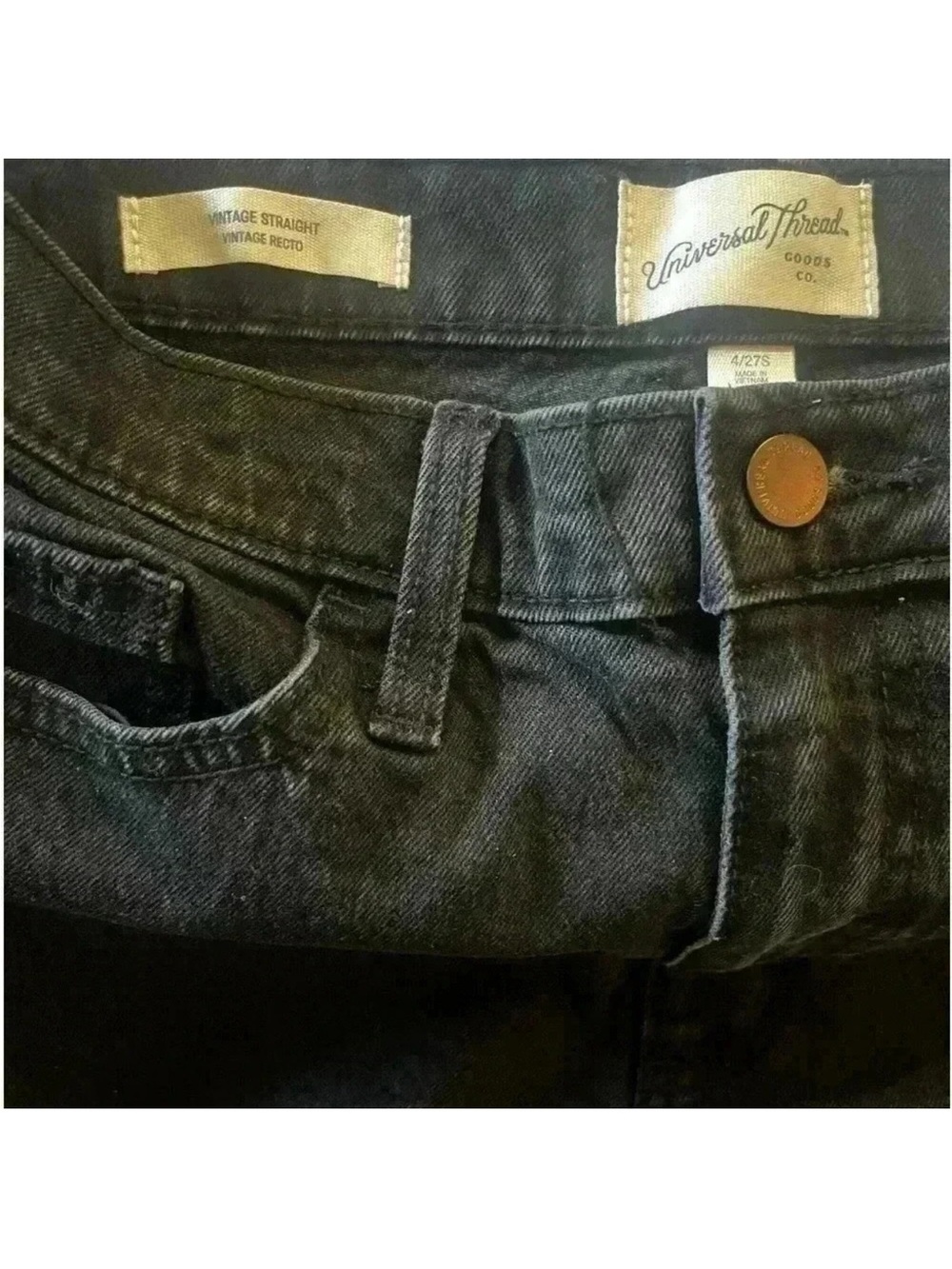 Universal Thread NWT Vintage
Straight Denim Jeans Size 4 Short
27 Waist - Picture 4 of 12